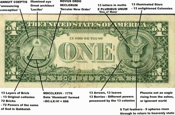 1 dollar bill pyramid. is on a 1 dollar bill! its